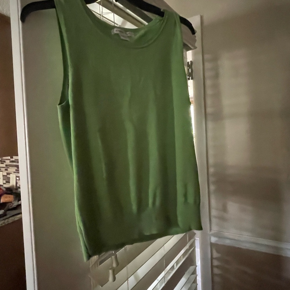 August Silk Vibrant Green Tank Top